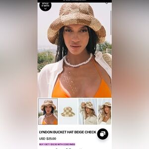 Princess Polly bucket hat NWT